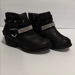 POP Girls 11M Black Ankle Bootie ‘Anaelle’ -NEW